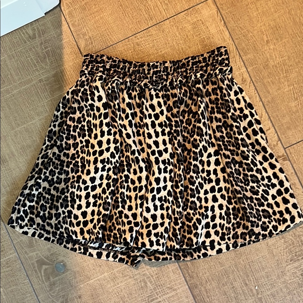 Zara Animal Print Mini Skirt